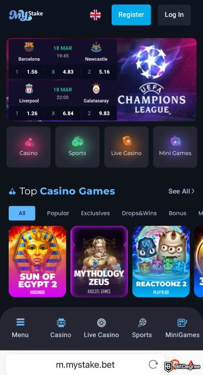 Mystake login in GB